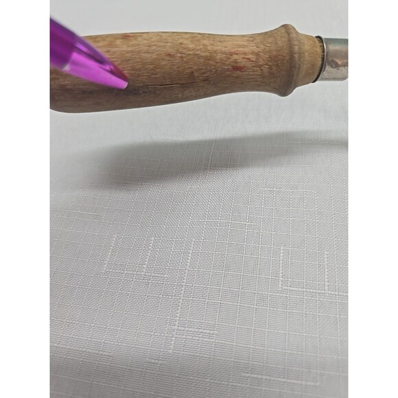 Vintage Expandable Triple 3 Blade Spatula Stainless Steel Wood Handle 12" USA - Picture 5 of 12